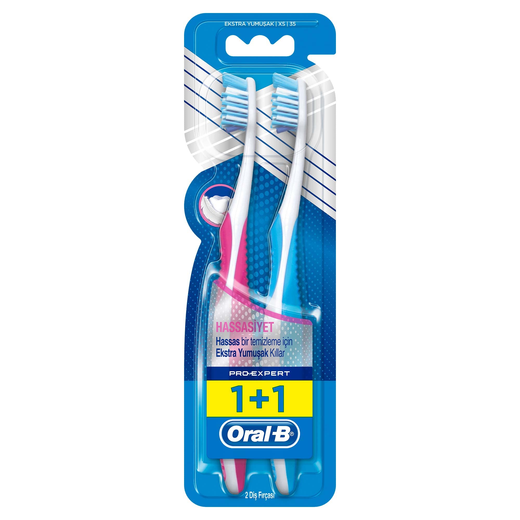 Oral B pro exp sensitive 35 xs bp2 vip 1+1 34256