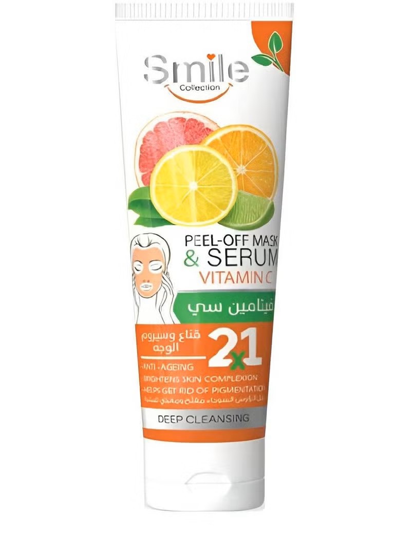 Smile peel off mask & serum vit C 100ml