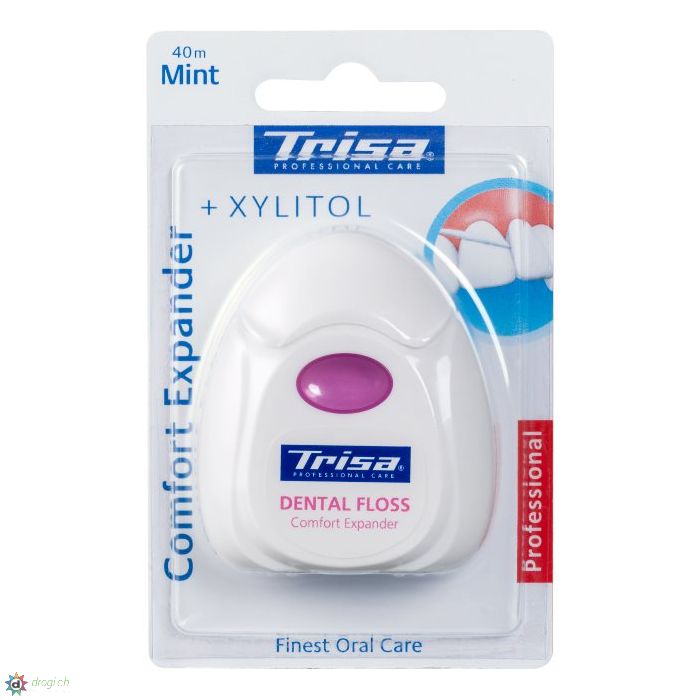 Trisa waxed dental floss riser