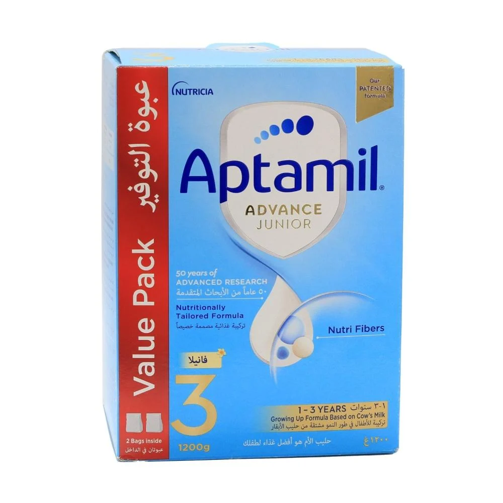 Aptamil advance junior 3 vanilla value pack 1200gm