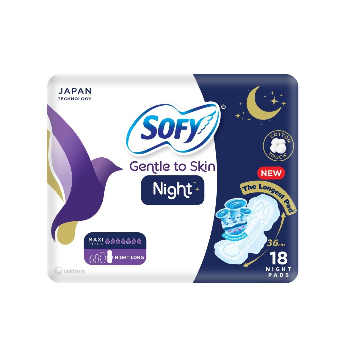Baby joy sofy night comfort pad slim 6*18