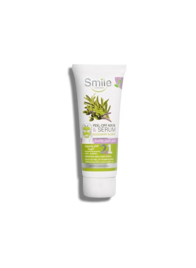 Smile peel off mask & serum rosemary & mint 100ml