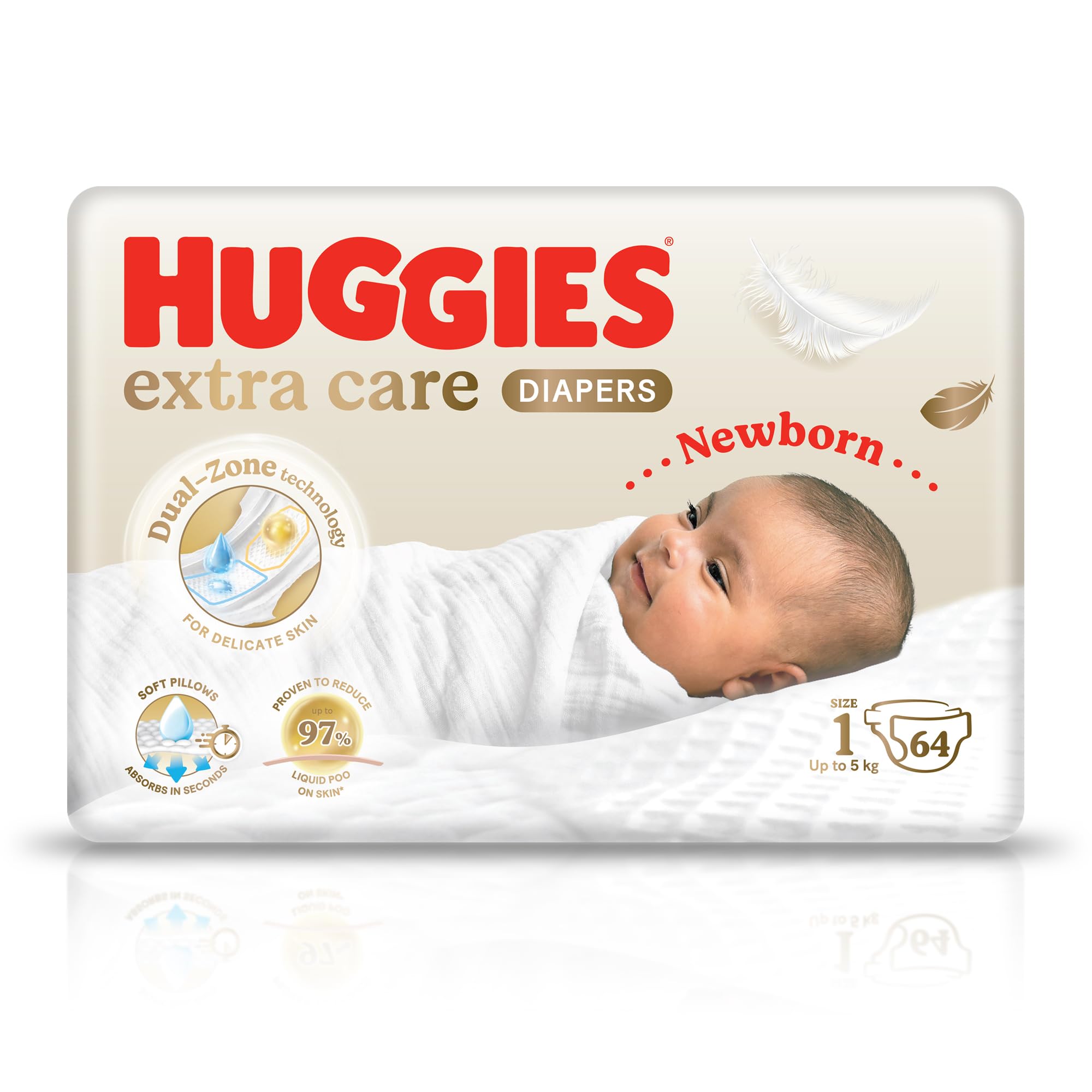 Huggies extra care maya jumbo no.1 64*2 1461