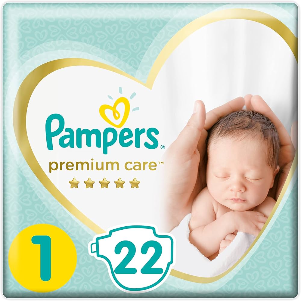 Pampers premium care no.1 new born 8*22