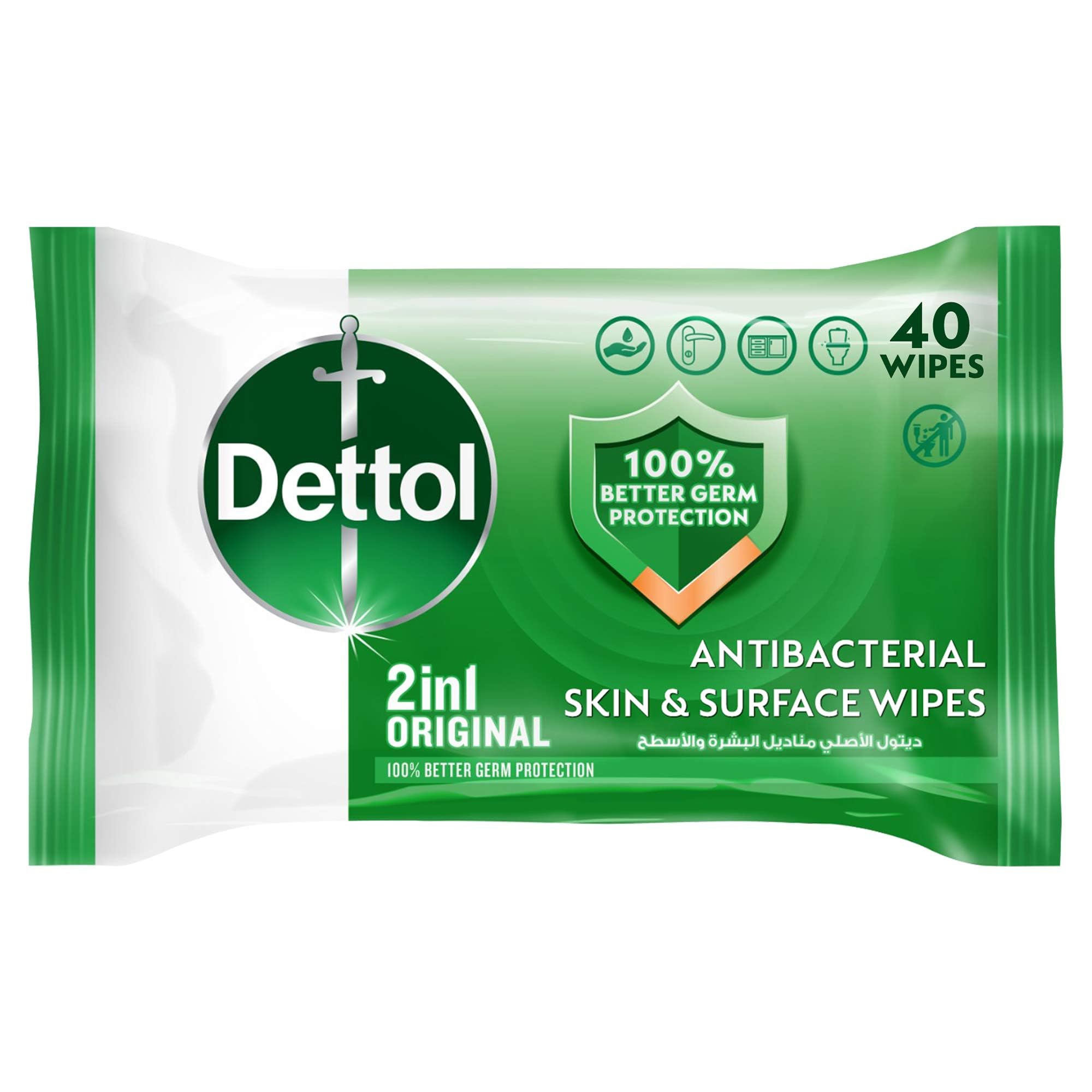 Dettol wipes original 40wipes