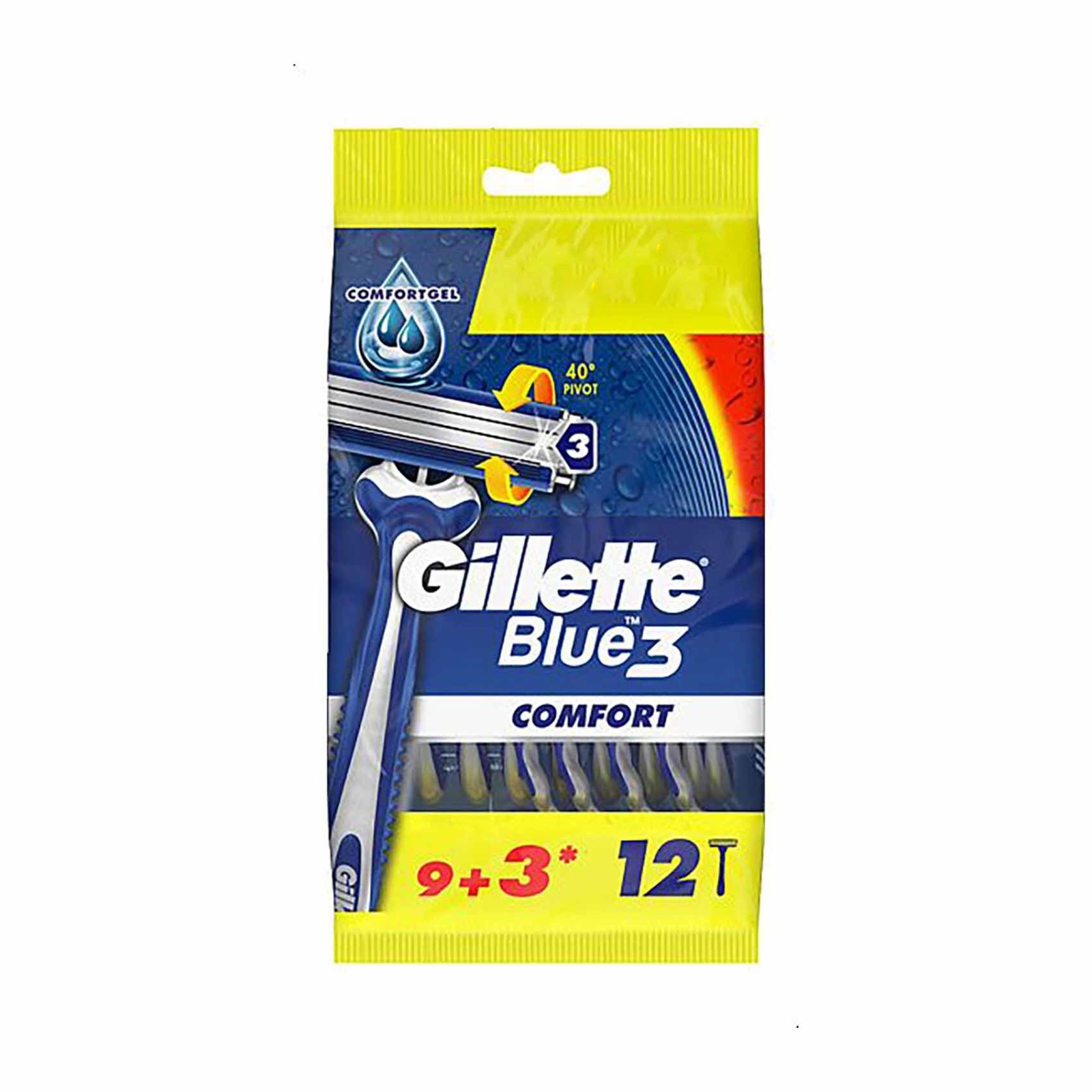 Gillette blue 3 comfort 9+3 ct 32034