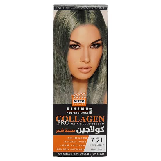 Collagen pro hair color system 7.21 intense metallic