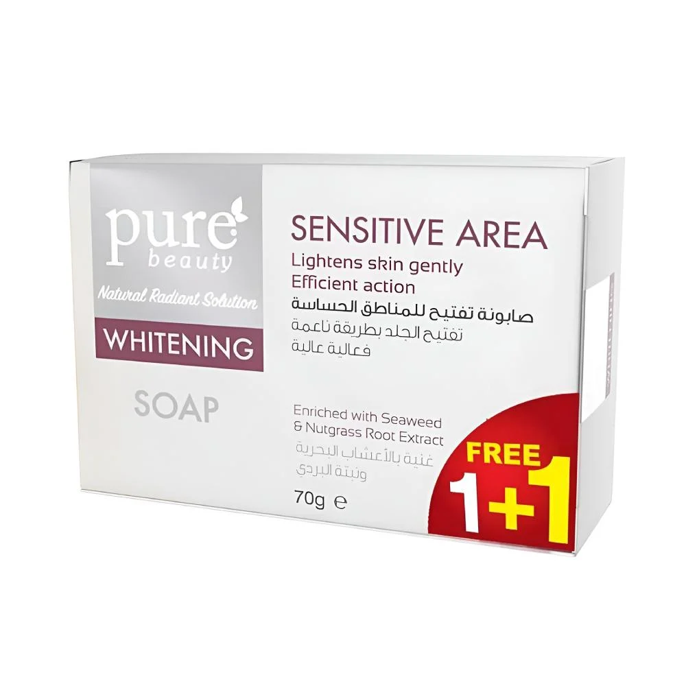 Pure Beauty sensitive area white soap 70gm 1+1