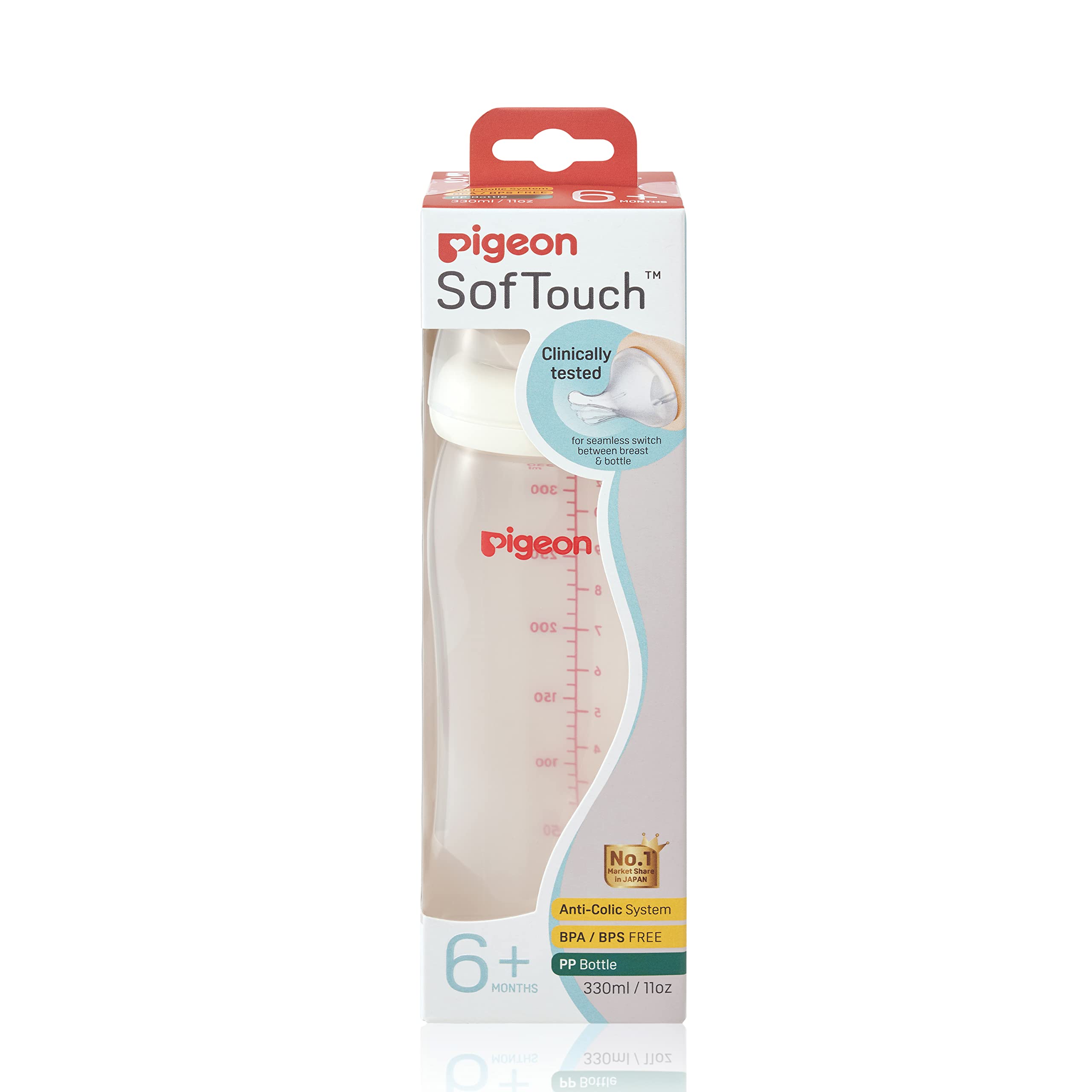 Pigeon soft touch wn per plus pp bot 330ml 885