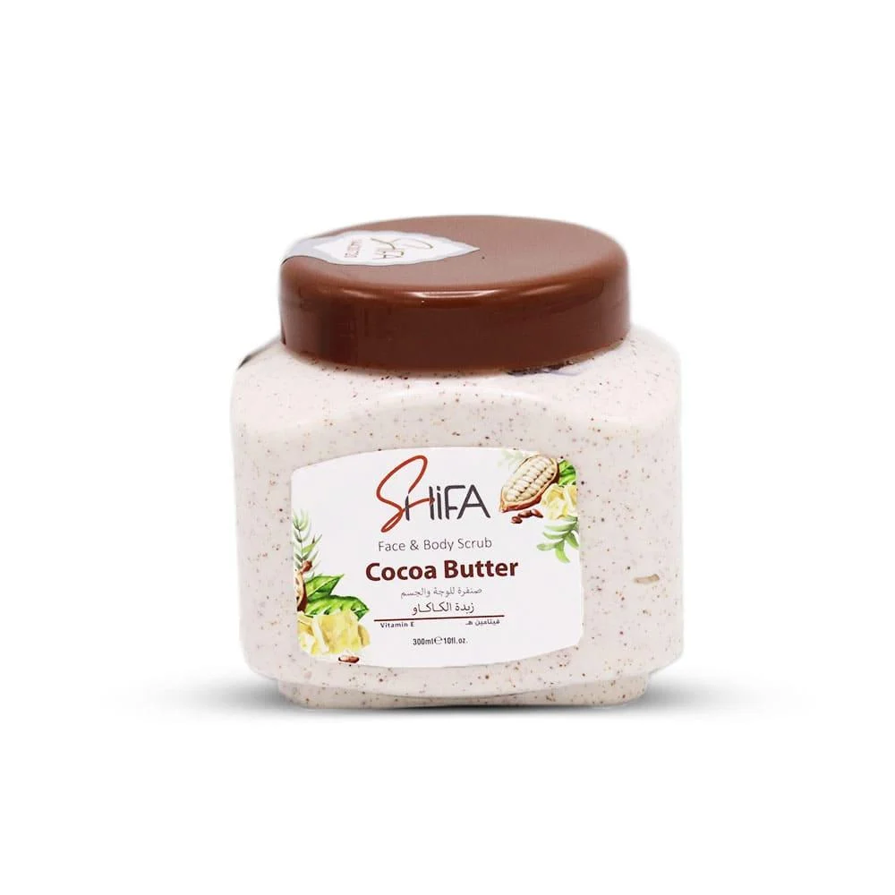Shifa scrub face cocoa butter 300ml