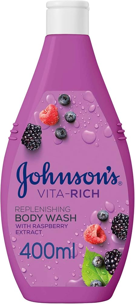 Johnson vita-rich replin body wash 400ml 56342