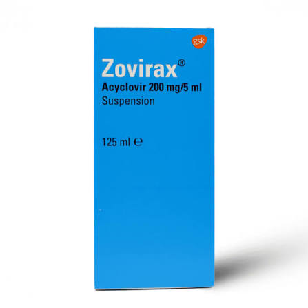 Zovirax 200mg /5ml syrup 125ml *N