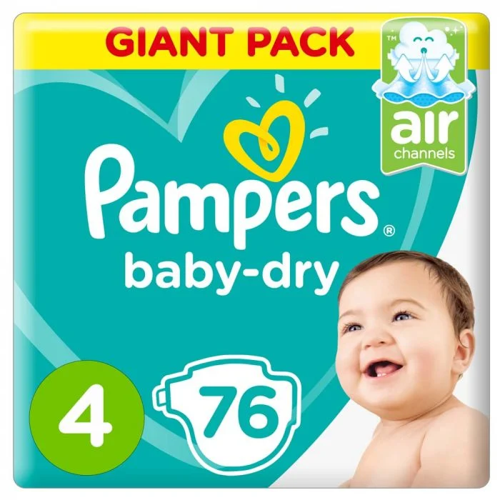 Pampers giant pack no.4 2*76