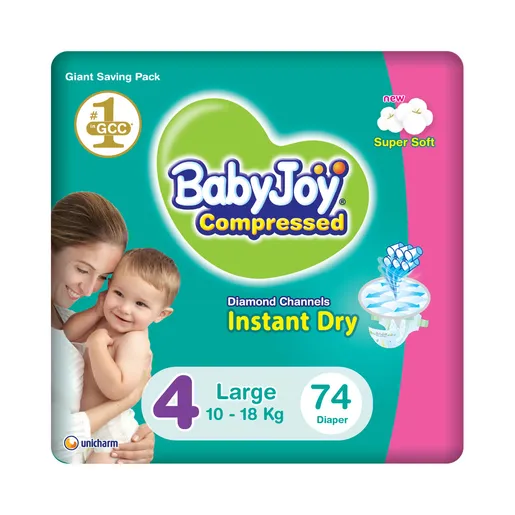 Babyjoy compressed giant pack (No.4) large 3*74