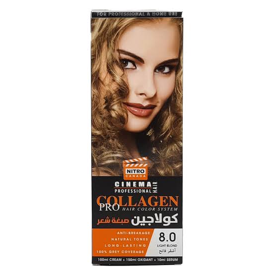 Collagen pro hair color system 8.0 light blond