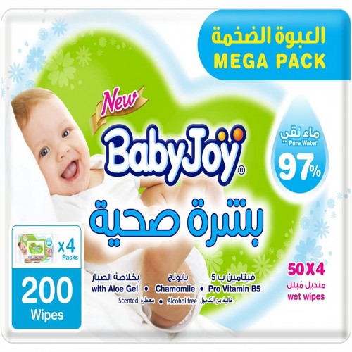 Babyjoy wet wipes mega pack 200 pcs 6*4*50