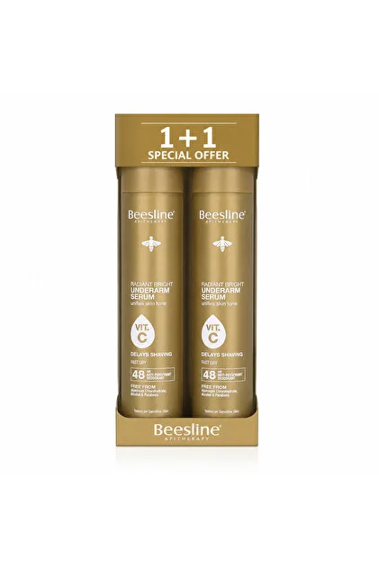 Beesline radiant underarm serum delays shaving 150ml 1+1