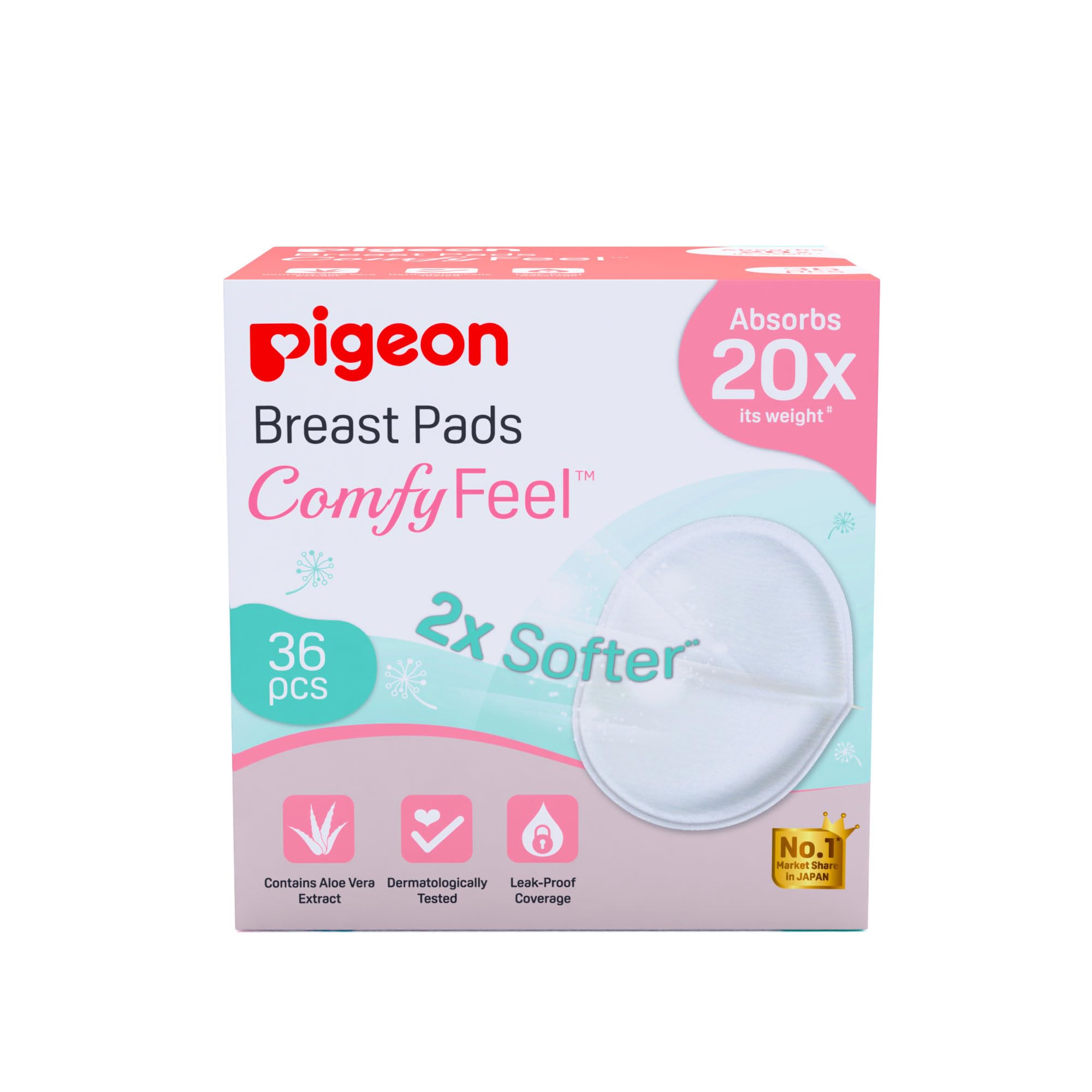 Pigeon breast pads comfy feel 36pcs 004