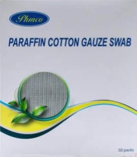 Phmco tulle paraffin cotton gauze swab 10cm