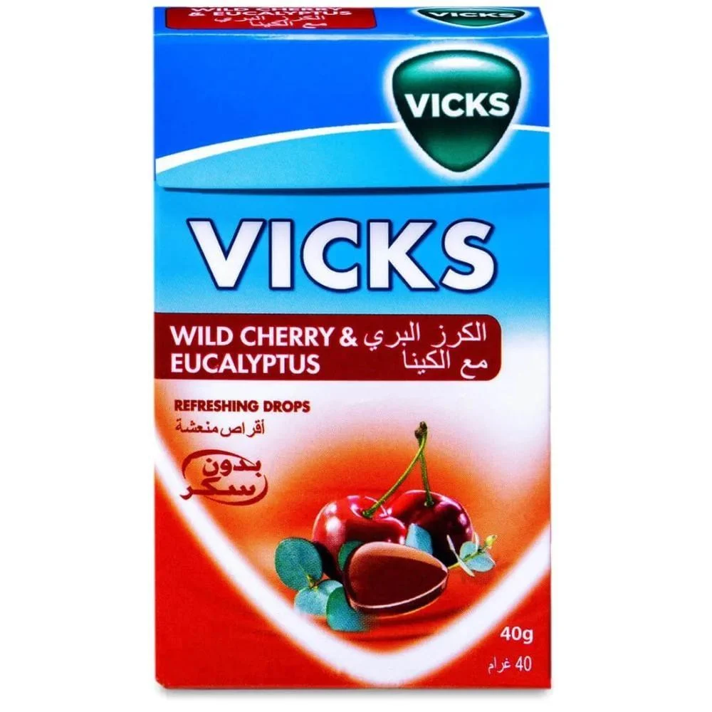 Vicks cherry & eucalyptus 40gm 20tab