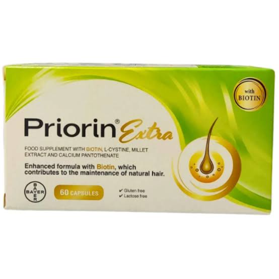 Priorin extra with biotin 60caps