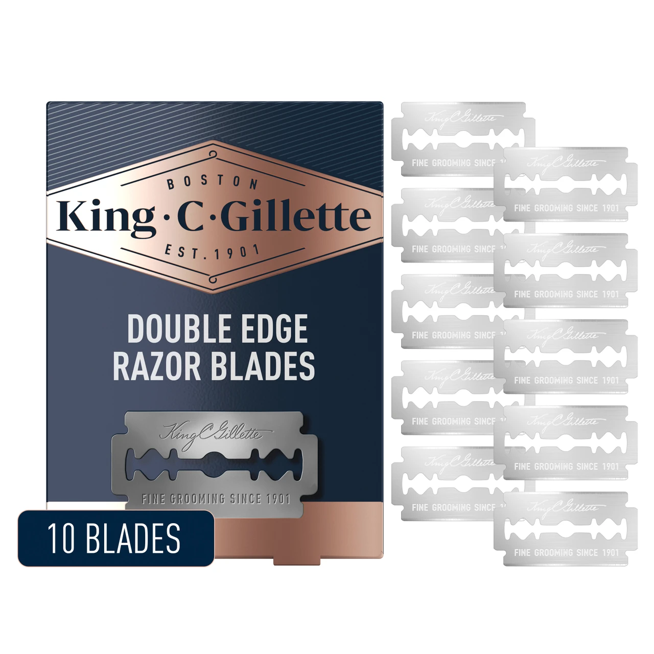 Gillette double edge razor blades 10ct 32226