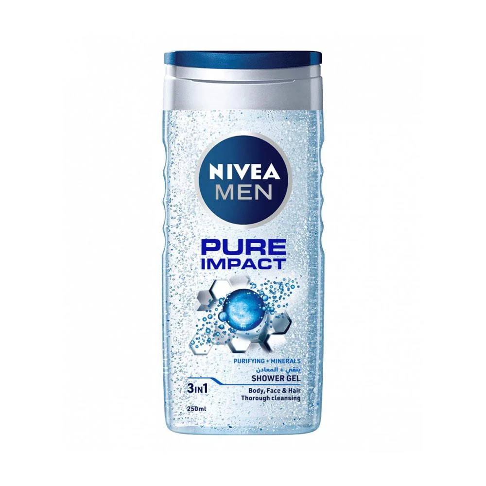 Nivea shower gel pure impact 250ml 80211