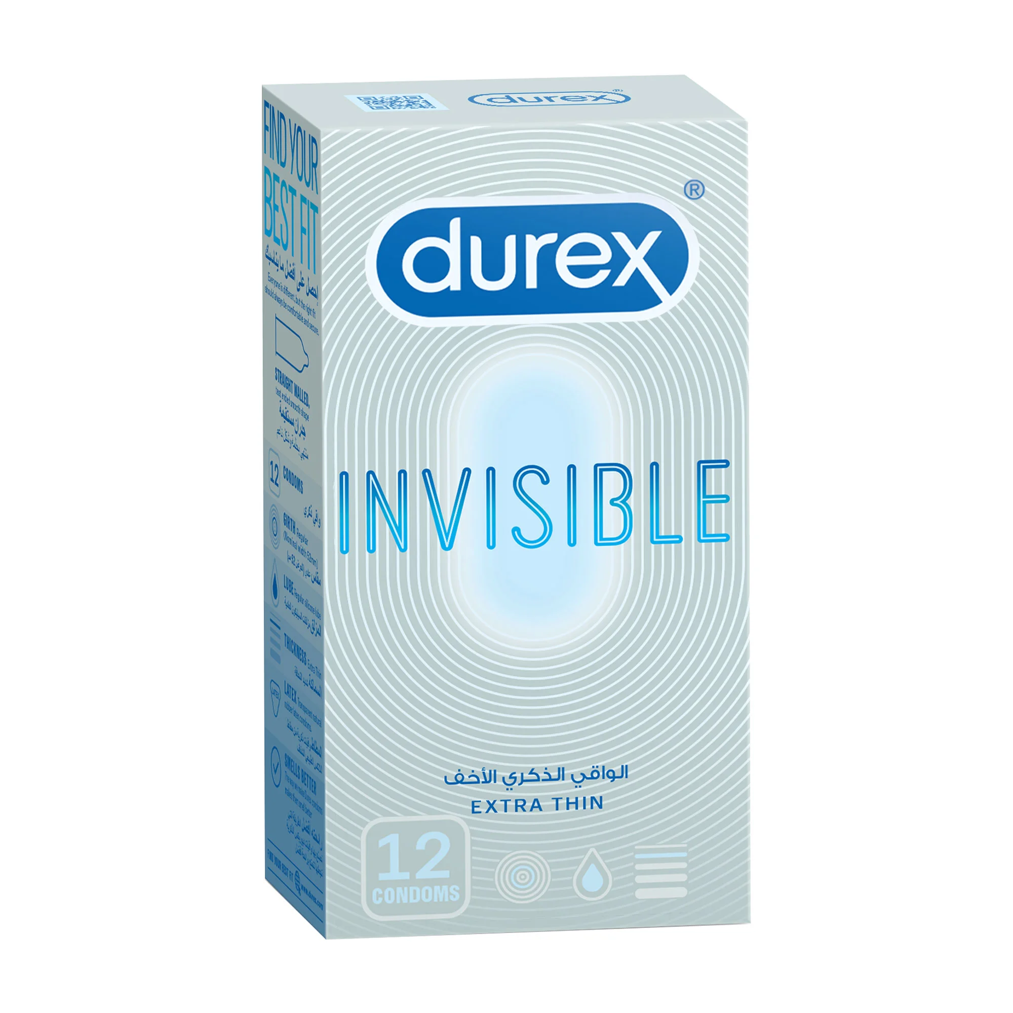 Durex condoms invisible extra sensitive 12pcs