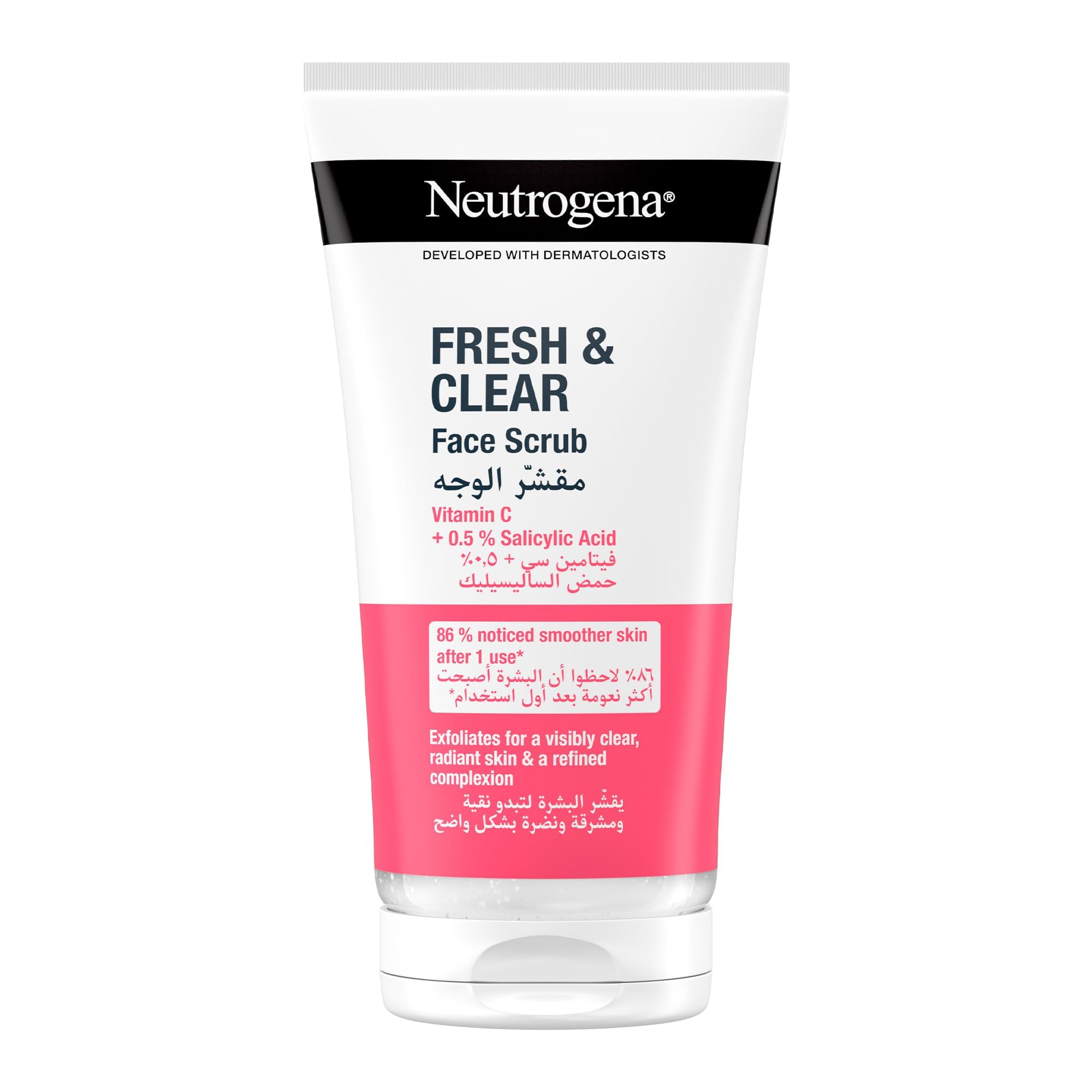 Neutrogena vclr pink grapef scrub 150ml 56308