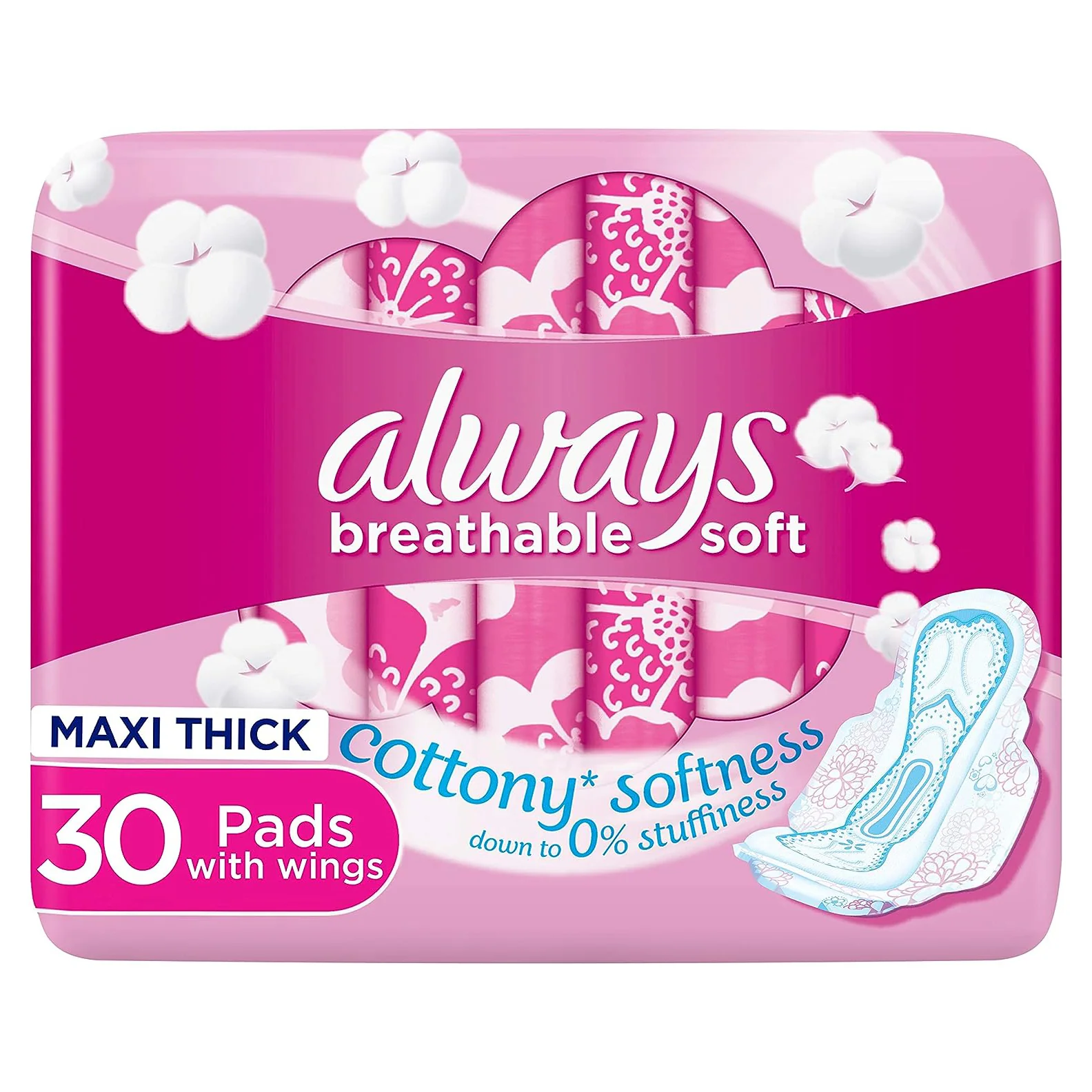 Allways sensitive pink wings L 6*30 big