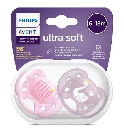 Philips Avent soft soother 6-18m mix 223/02