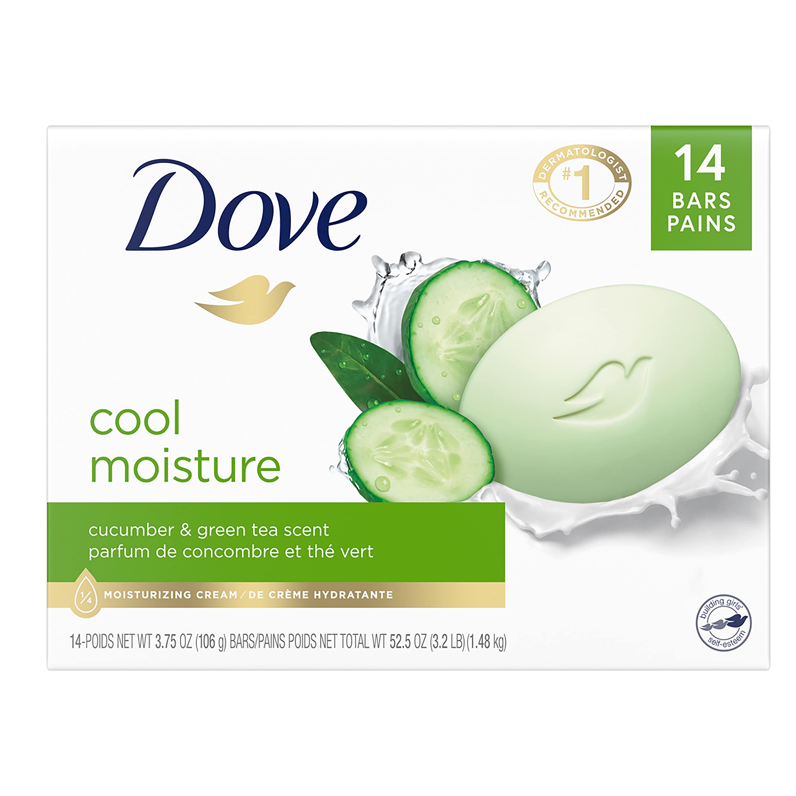 Dove soap bar cucumber & green tea 125gm