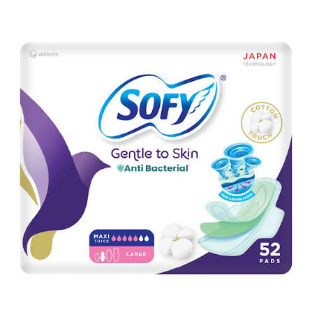 Sofy feminine slim anti bacterial L 3*52 pads