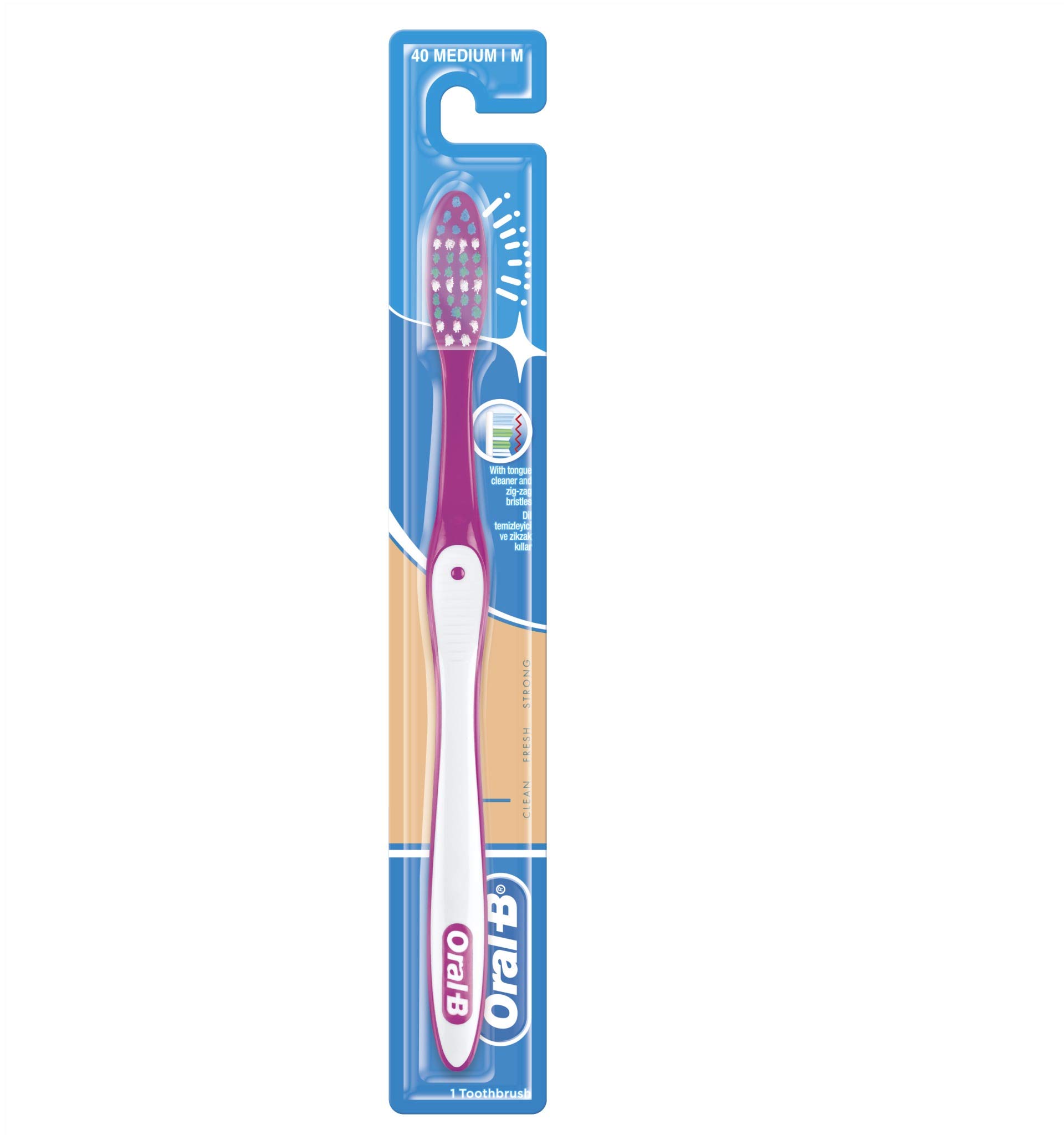 Oral B tb clean fresh strong 1 2 3 medium 1pcs