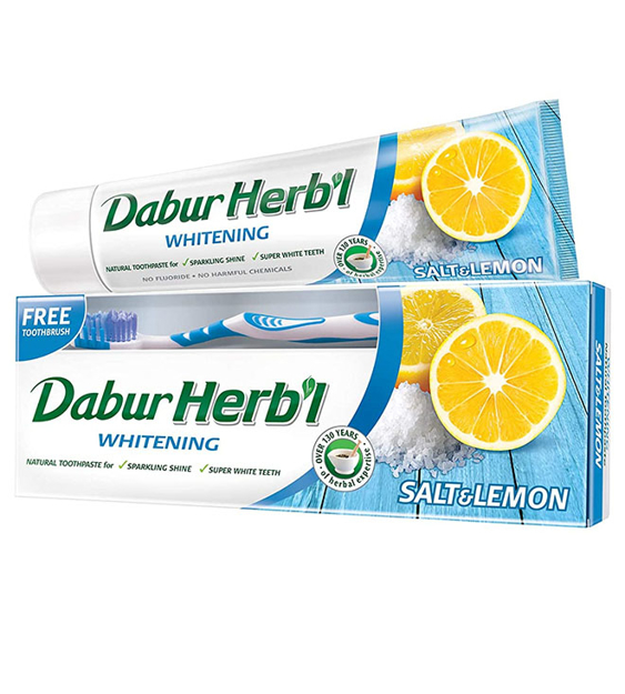 Dabur herbl tp salt lemon 150gm + brush