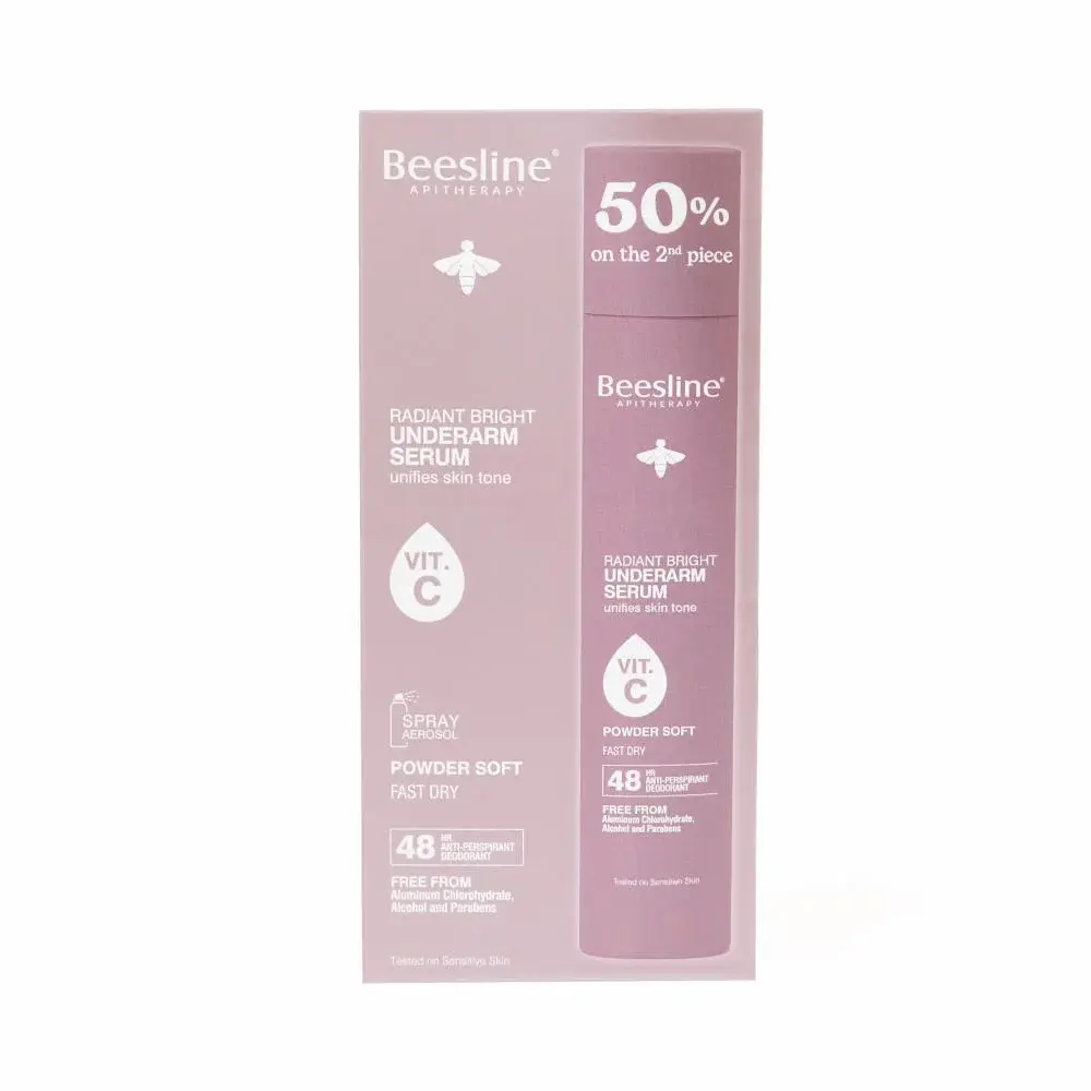 Beesline radiant underarm serum powder soft 150ml 1+1