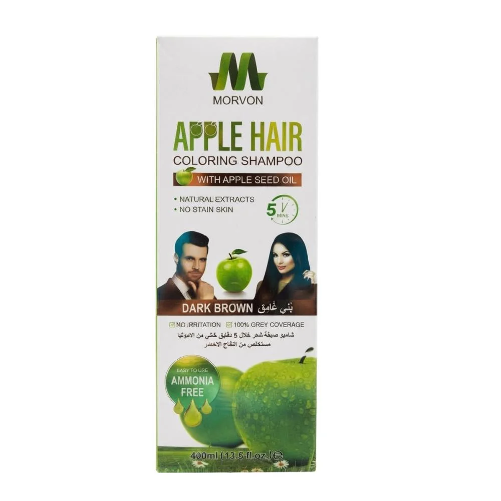 Apple hair color shampoo natural black 400ml