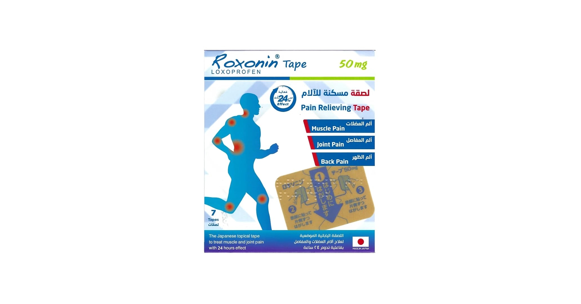 Roxonin tape 50mg 7patchs