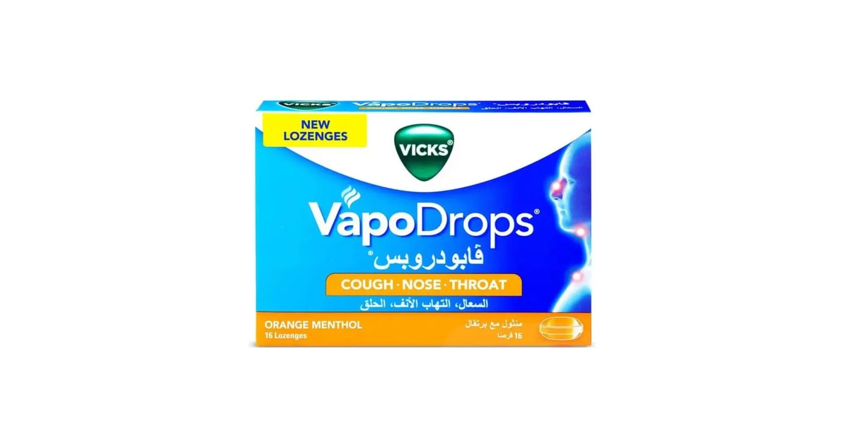 Vicks vapodrops orange 16 loz
