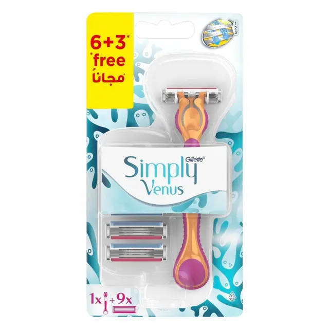 Gillette simply venus h+9 6+3 free 32148
