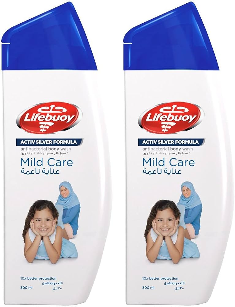 Lifebouy body wash mild care+ kit 300ml