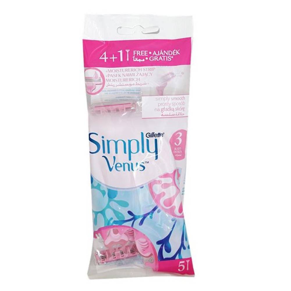 Gillette simply venus 3blades 4+1-32075