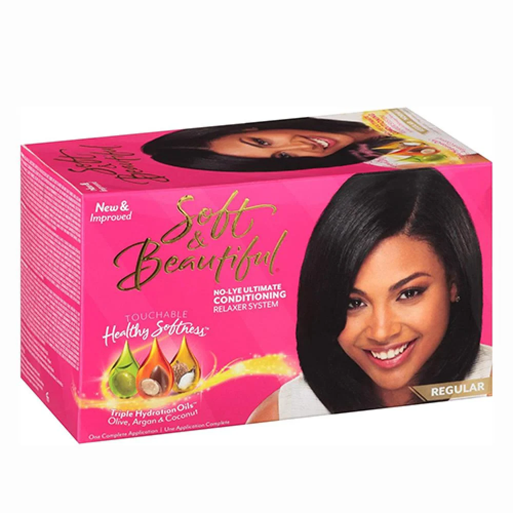 Soft beautiful relaxer kit regular