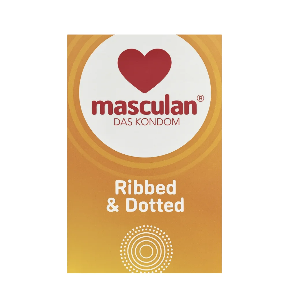 Masculan condoms ribbed dotted 10pic