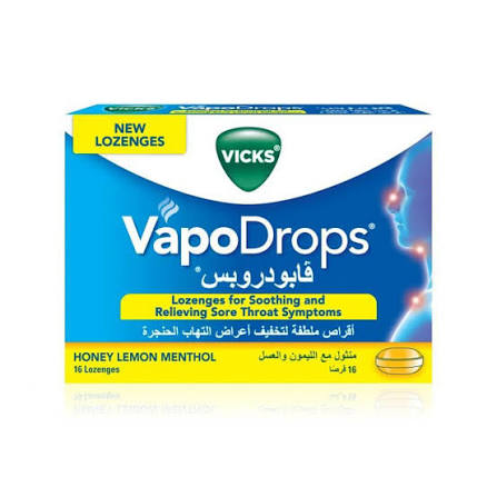 Vicks vapodrops honey lemon 16 loz