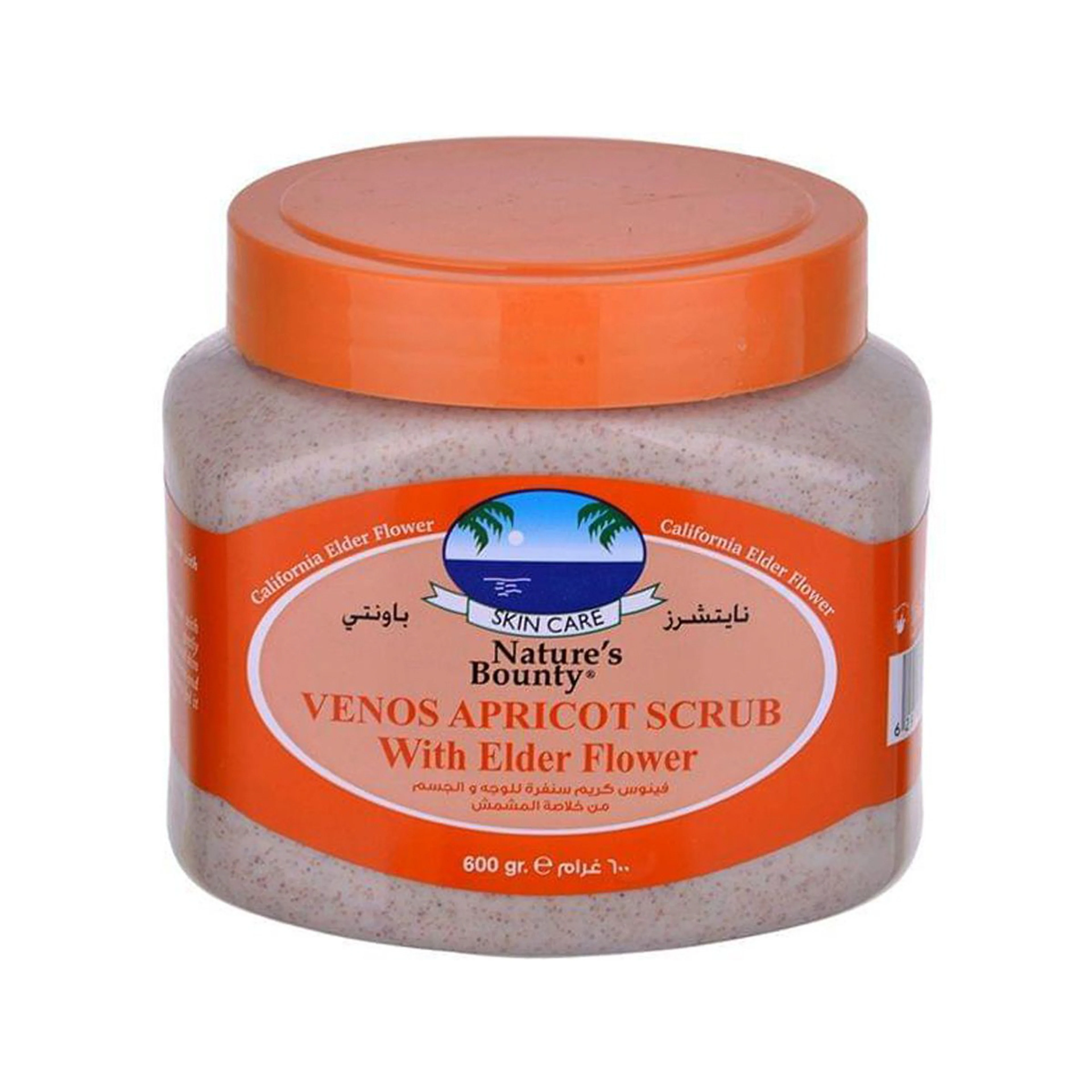 Venos apricot scrub elder flower 600gm