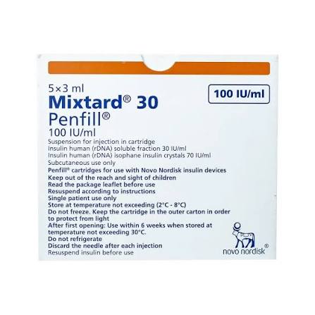 R* Mixtard 30 penfil 100iu/ml