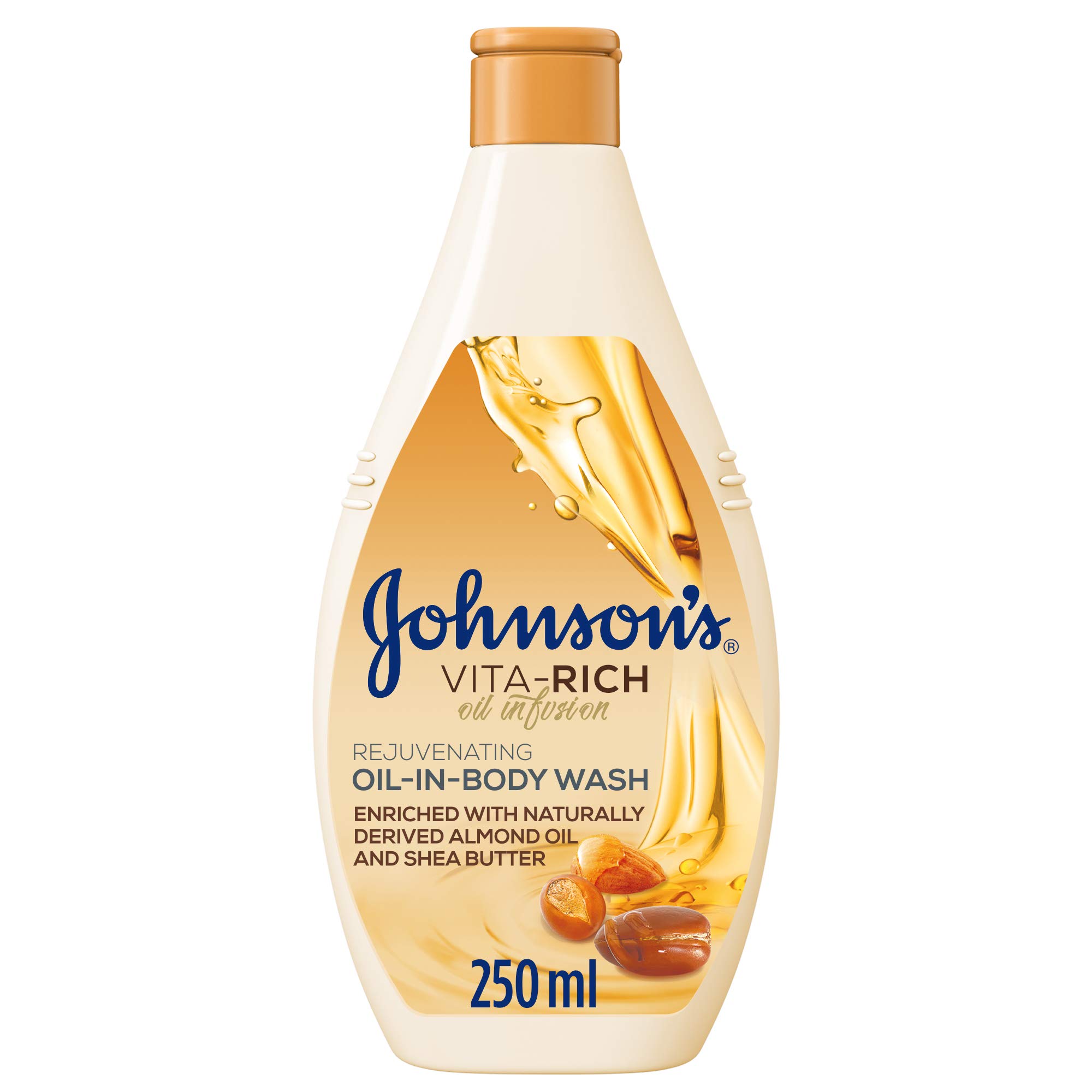 Johnson vita rich oil in body wash almond 250ml 31915