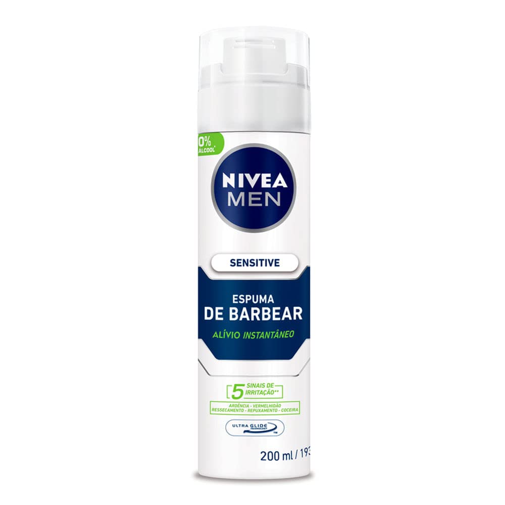 Nivea sensitive shaving foam 200ml 70274
