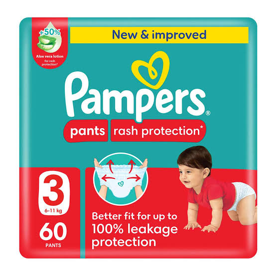 Pampers pants no.3 jumbo 2*60